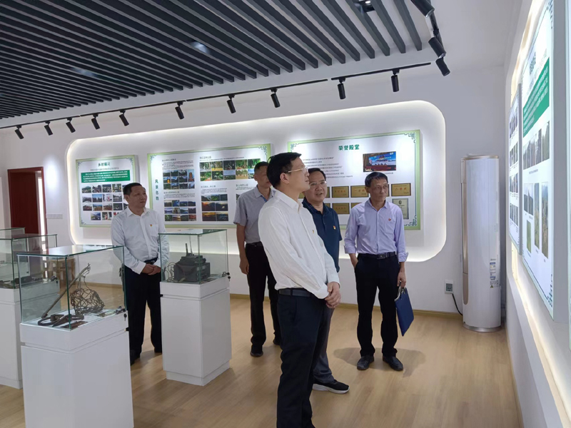 信丰县委常委组织部长陈金焘在县林业局调研指导模范机关创建工作